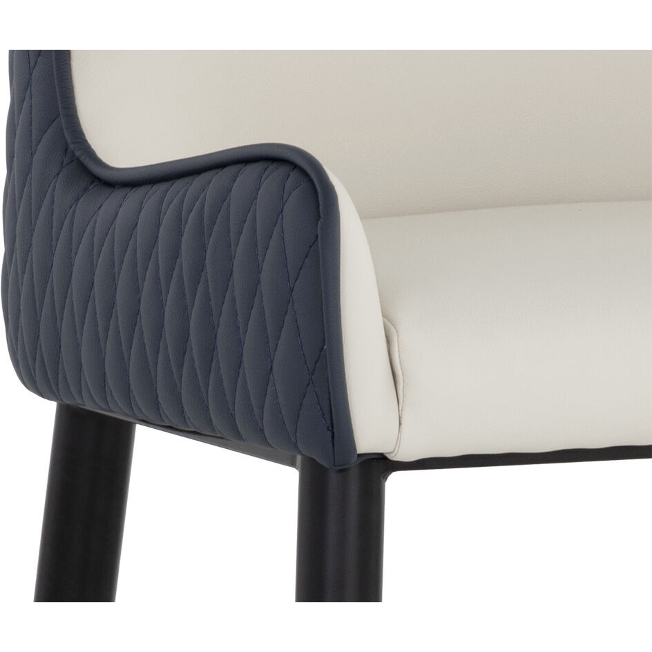 Gianni 37 inch Dillon Cream / Dillon Thunder Counter Stool